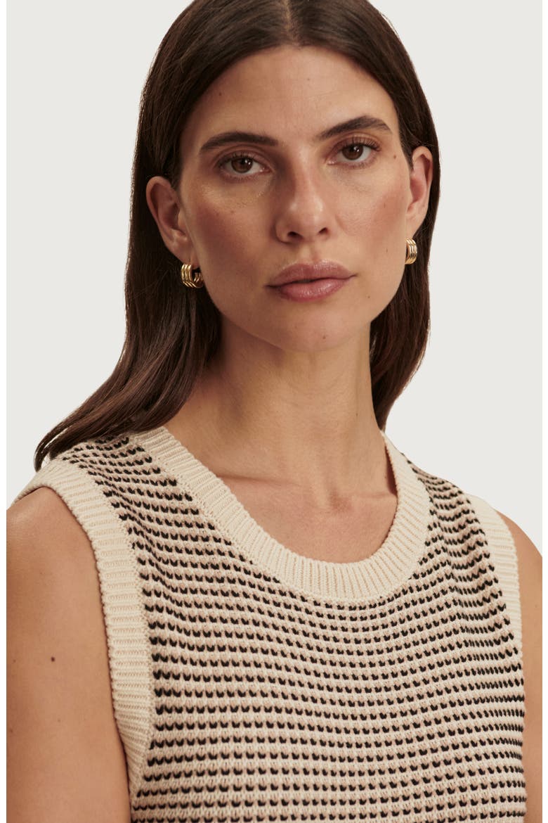 Sadia Sleeveless Cotton Midi Sweater Dress, Alternate, color, BIRCH