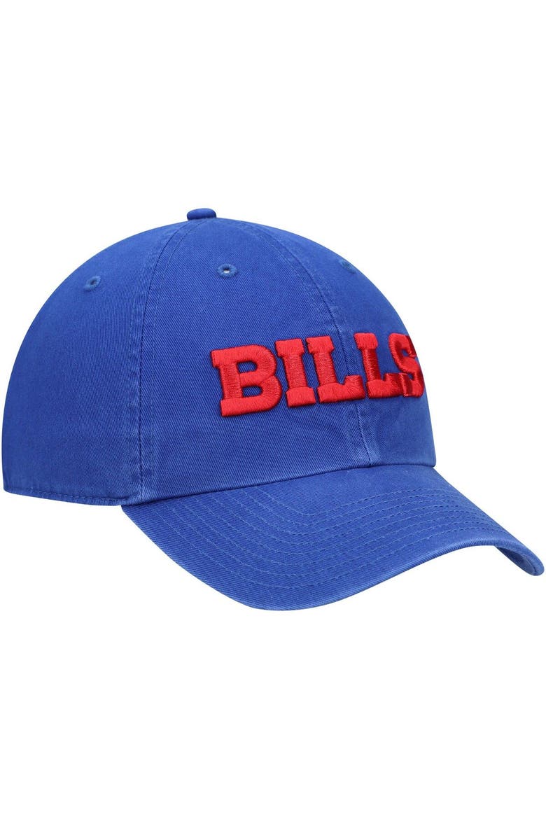 Men's '47 Royal Buffalo Bills Clean Up Script Adjustable Hat, Alternate, color, Royal