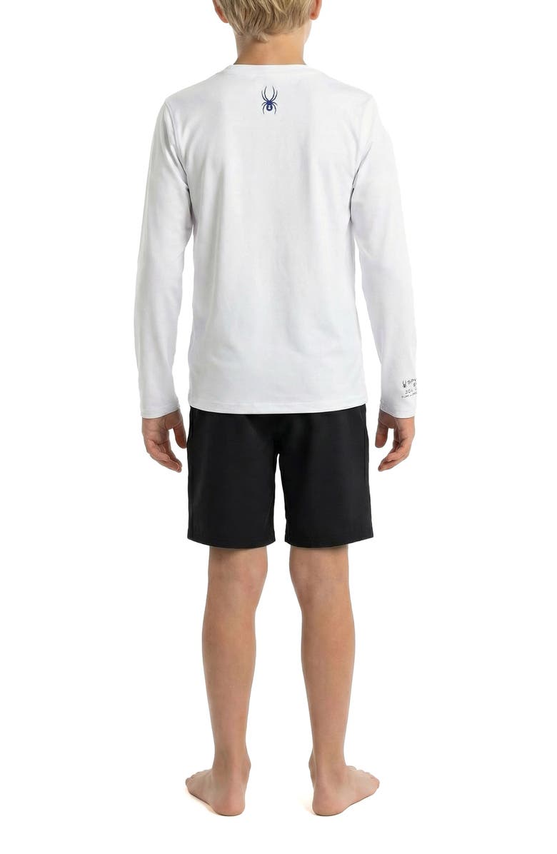 Spyder Kids' Elemental Long Sleeve Rashguard, Alternate, color, Bright White