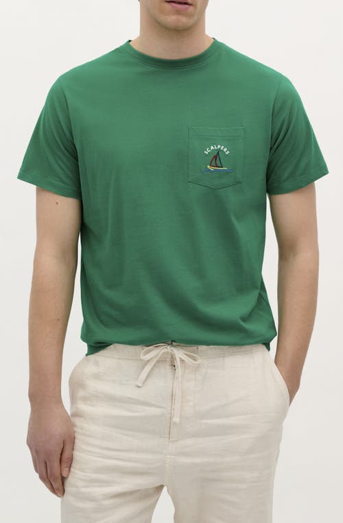 Scalpers Boat Tee In Green