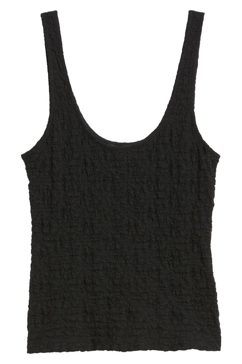 Donya Lace Scoop Neck Tank, Alternate, color, BLACK LACE