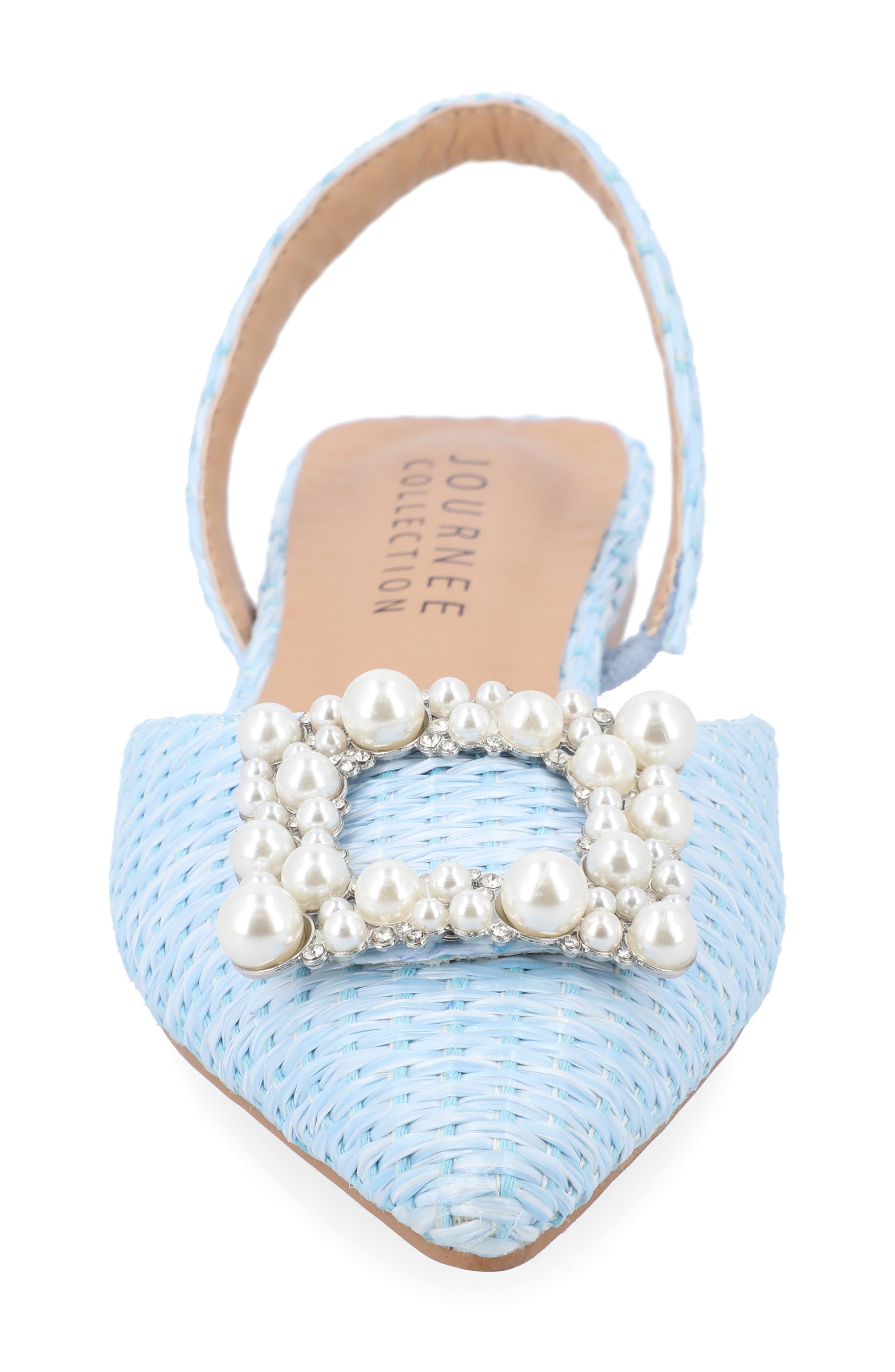 Hannae Slingback Flat, Alternate, color, BLUE