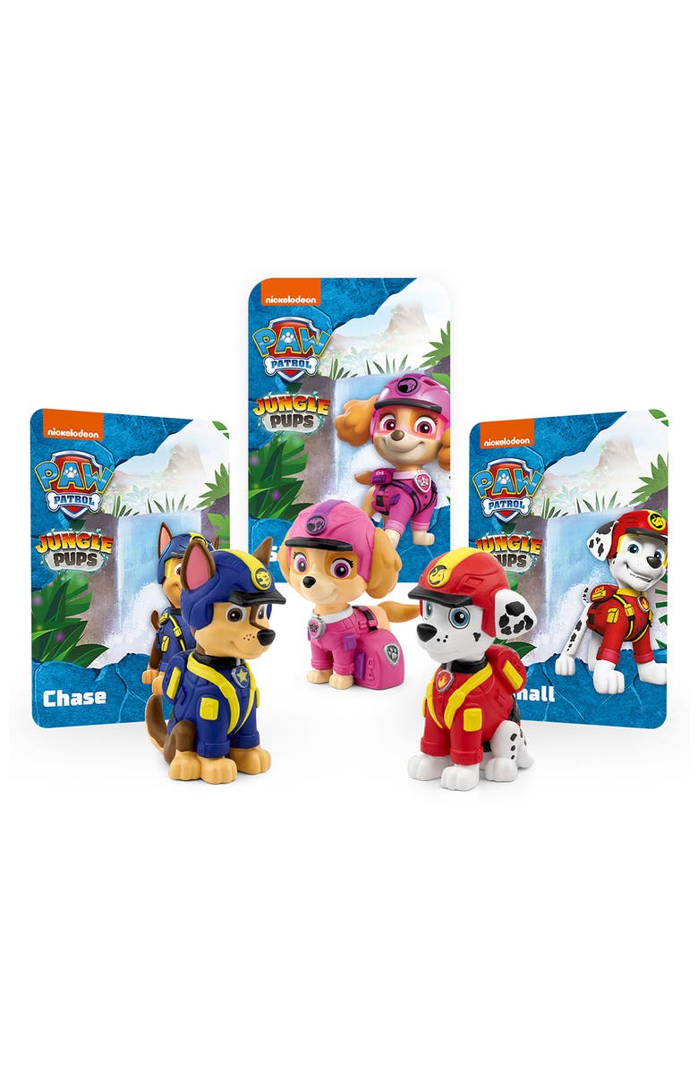 tonies Blue Toniebox & PAW Patrol<sup>®</sup> 3-Pack Jungle Pups Tonie Audio Character Bundle, Alternate, color, Multicolor