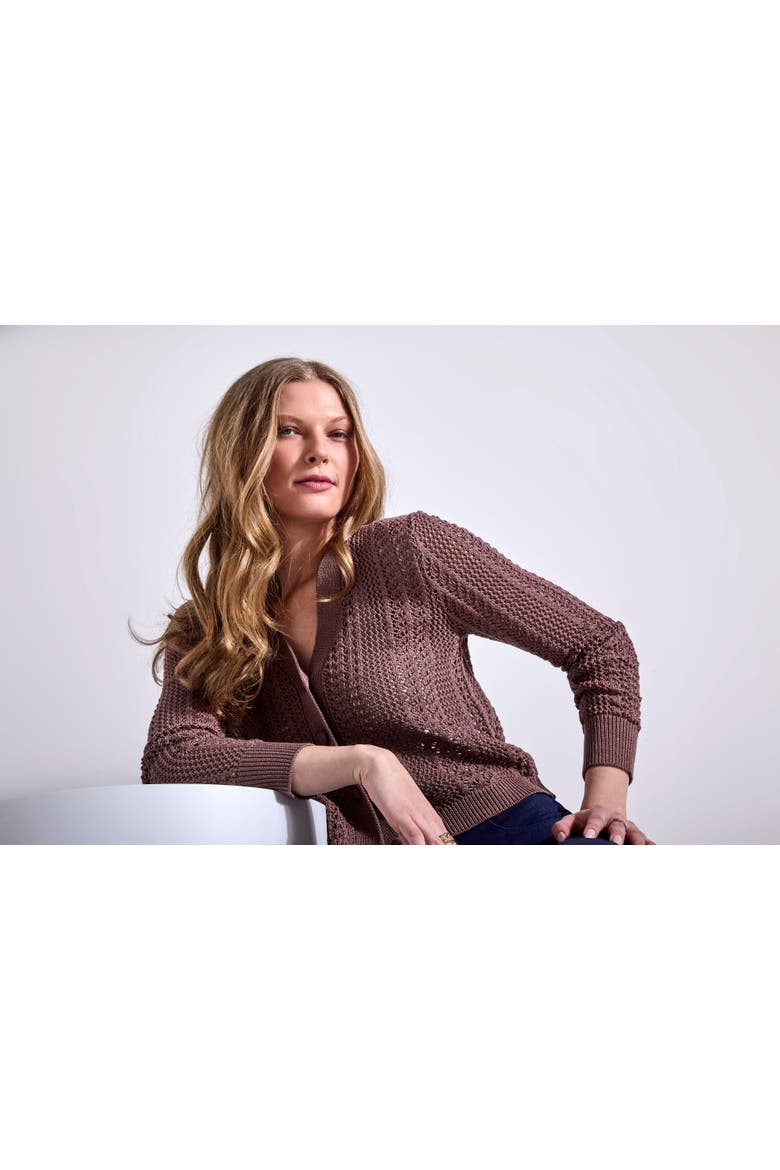 THE LIT CARDIGAN, Alternate, color, REED