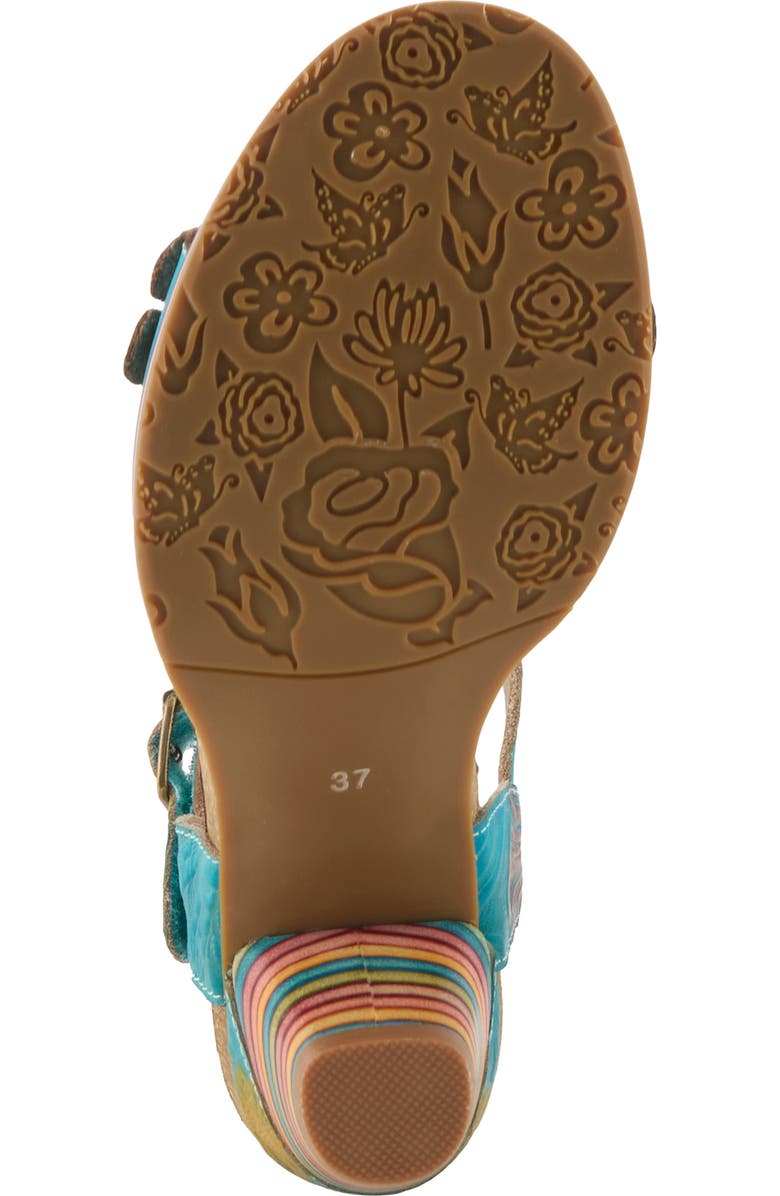 L'Artiste by Spring Step Bluesky Sandal, Alternate, color, Turquoise Multi