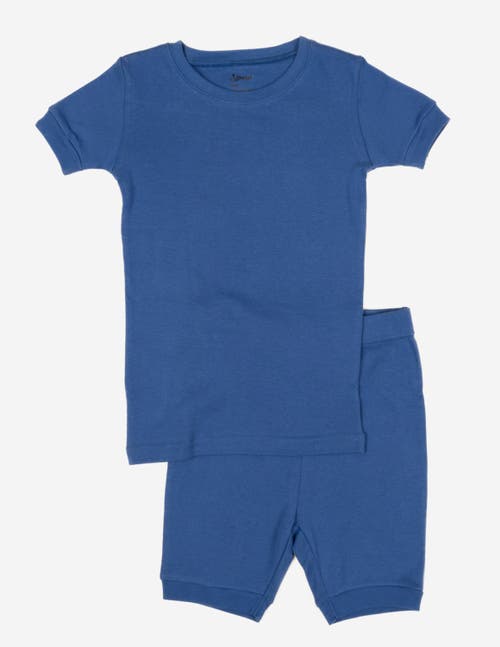 Leveret Kids Short Sleeve Cotton Solid Matching Family Pajamas In Multi