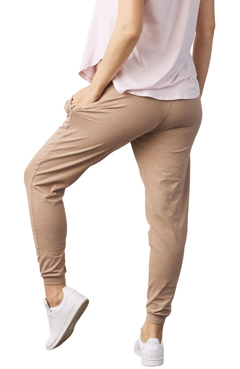 Angel Maternity Stretch Cotton Maternity Joggers, Alternate, color, 