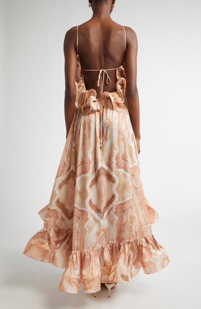 Zimmermann Illuminate Flounce Ruffle Gown, Alternate, color,