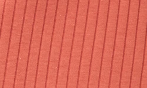 Threads 4 Thought Kathy Ribbed Stretch Organic Cotton Henley Tank In Red