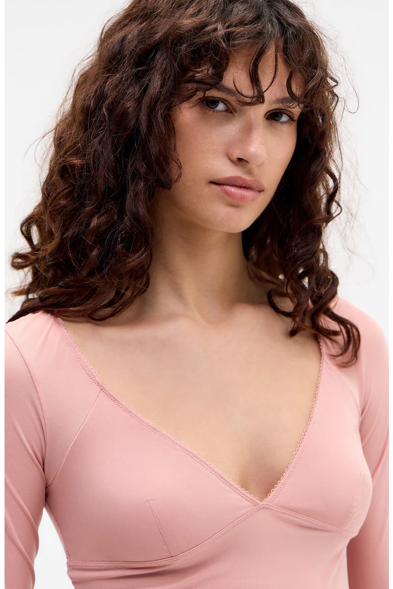 Je T’Aime Long Sleeve Top, Alternate, color, PINK