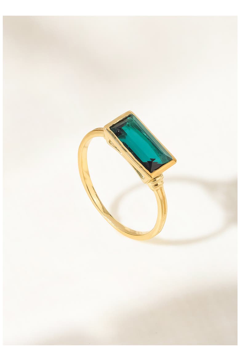 Blue Quartz Gold Plated Ring, Alternate, color, BLUE
