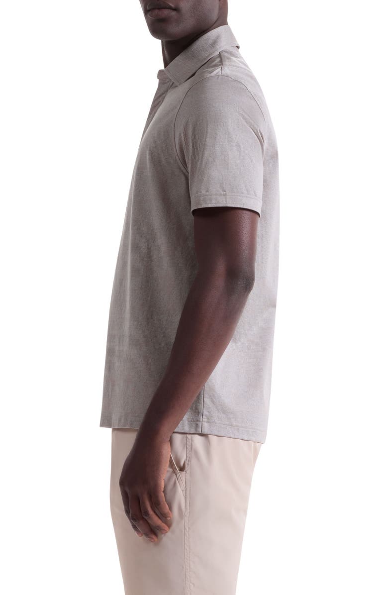 Bugatchi Mercerized Cotton Polo, Alternate, color, Cobblestone