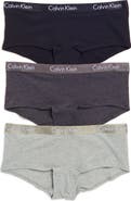Calvin Klein Motive Cotton Boyshorts - Pack of 3