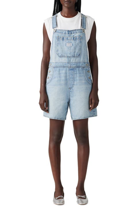 Denim Utility Shortalls