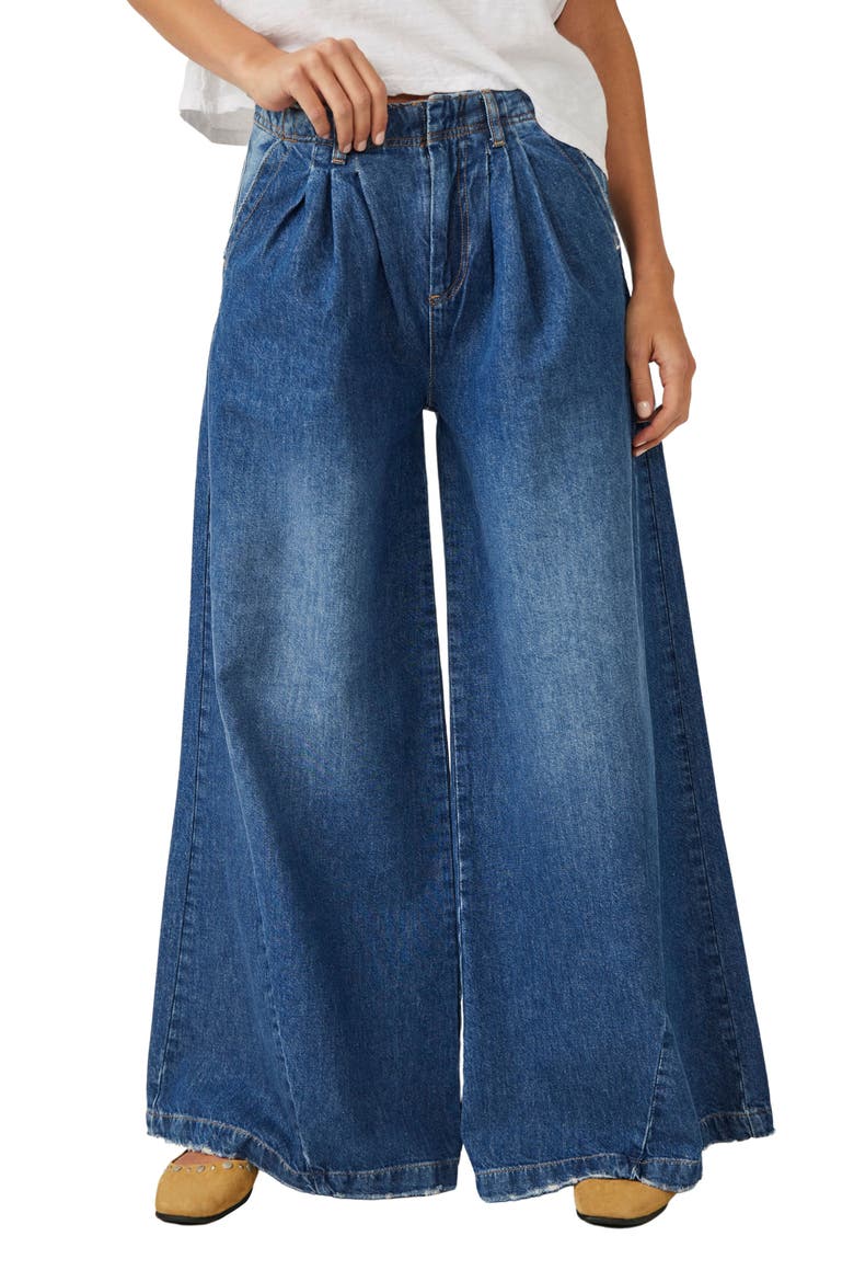 Equinox Wide Leg Trouser Jeans, Main, color, LAKE LIFE