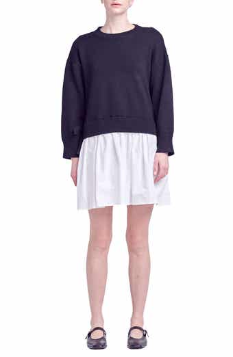 English Factory Side Tie Twofer Dress