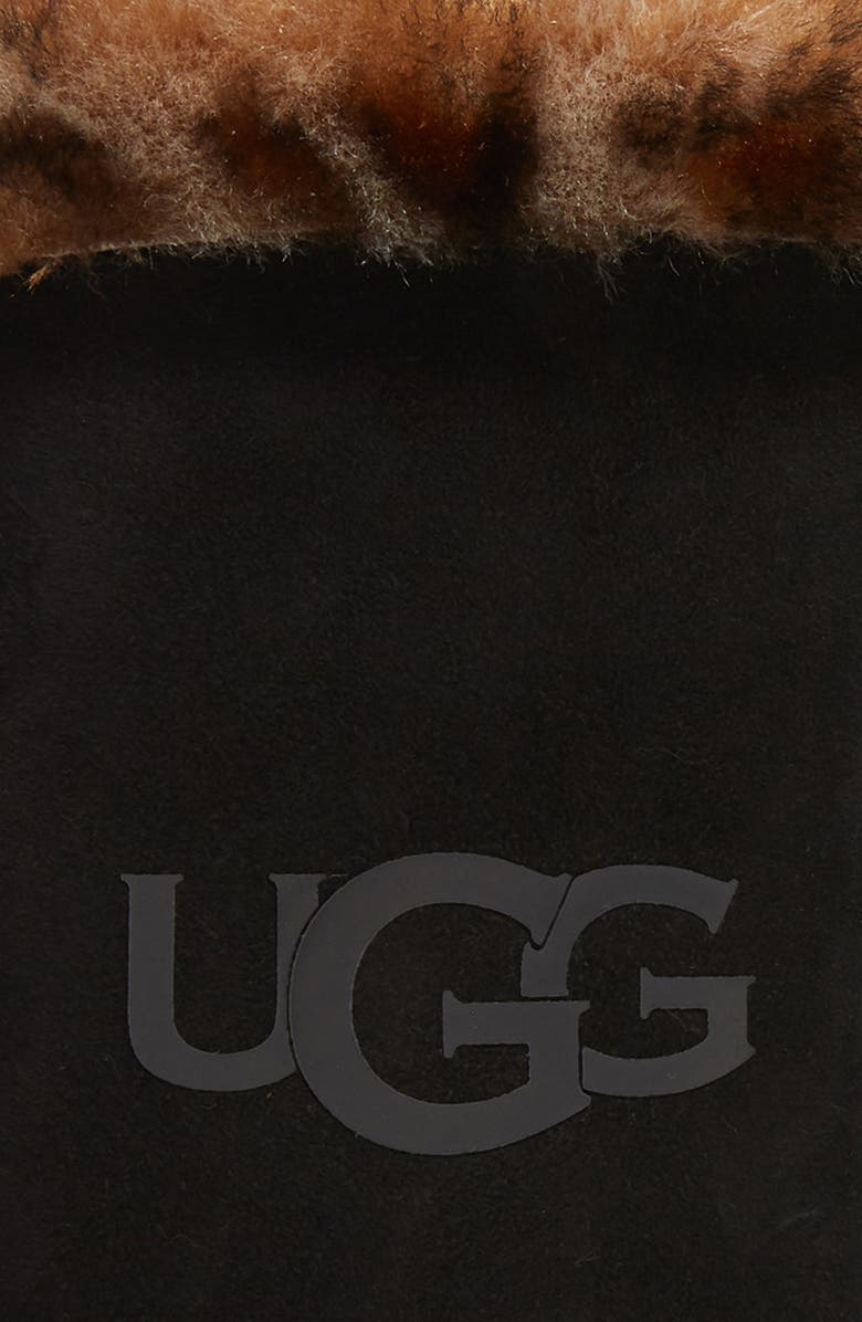 UGG<sup>®</sup> Genuine Shearling Trim Leather Mittens, Alternate, color, 