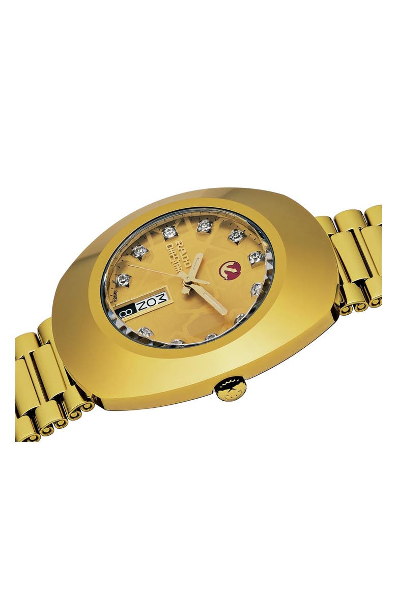 RADO The Original Automatic Bracelet Watch, 35mm, Alternate, color, Gold