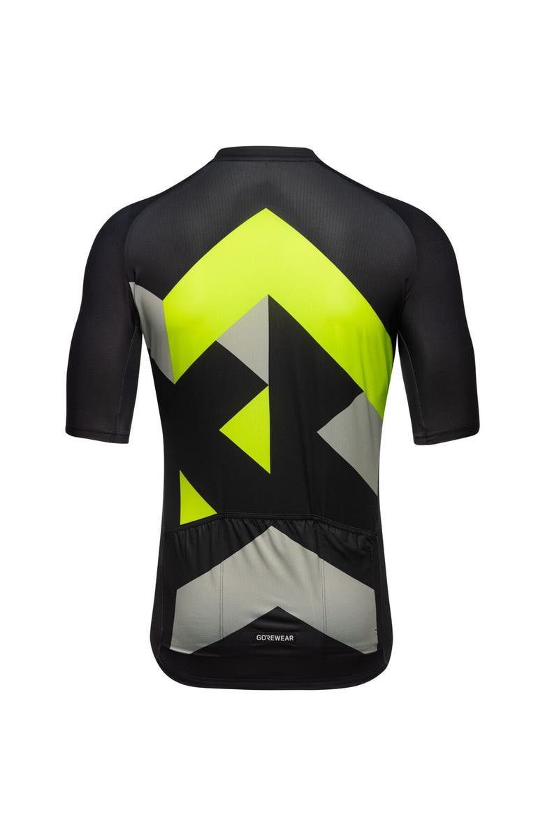 GOREWEAR Spirit Signal Jersey - Men's, Alternate, color, Black/Neon Yellow