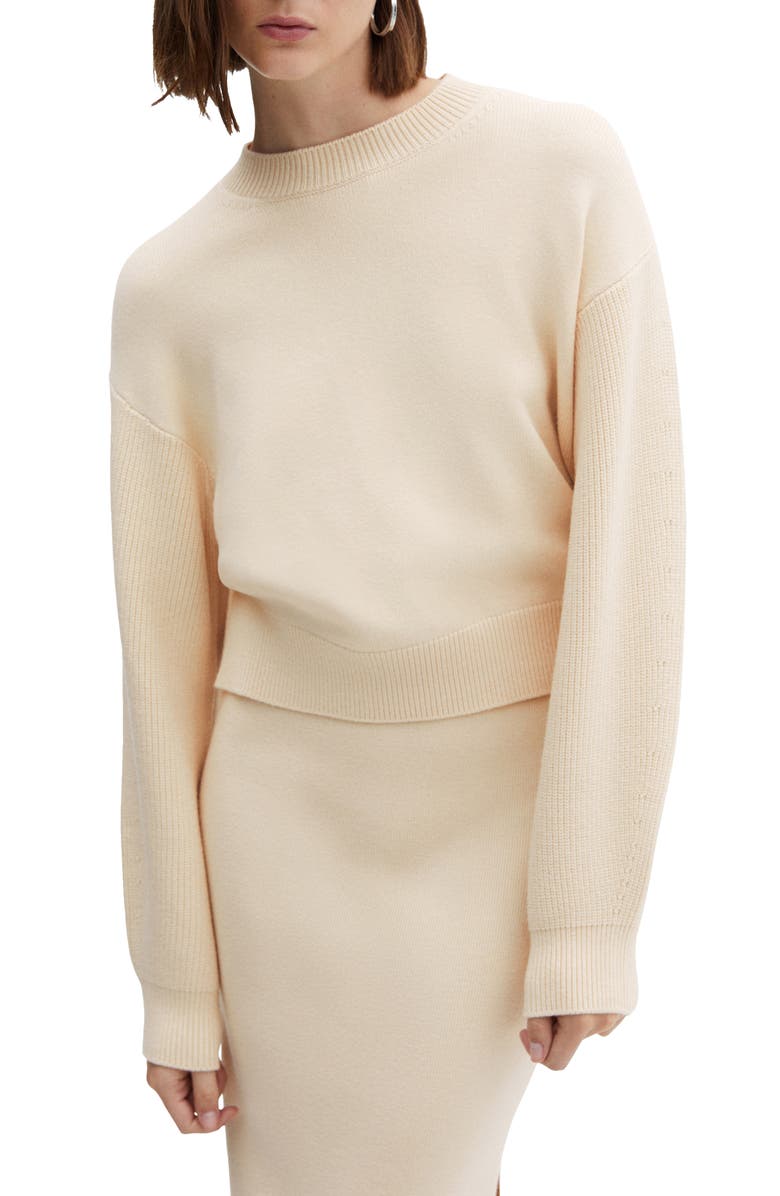 MANGO Drop Shoulder Sweater, Main, color, 
