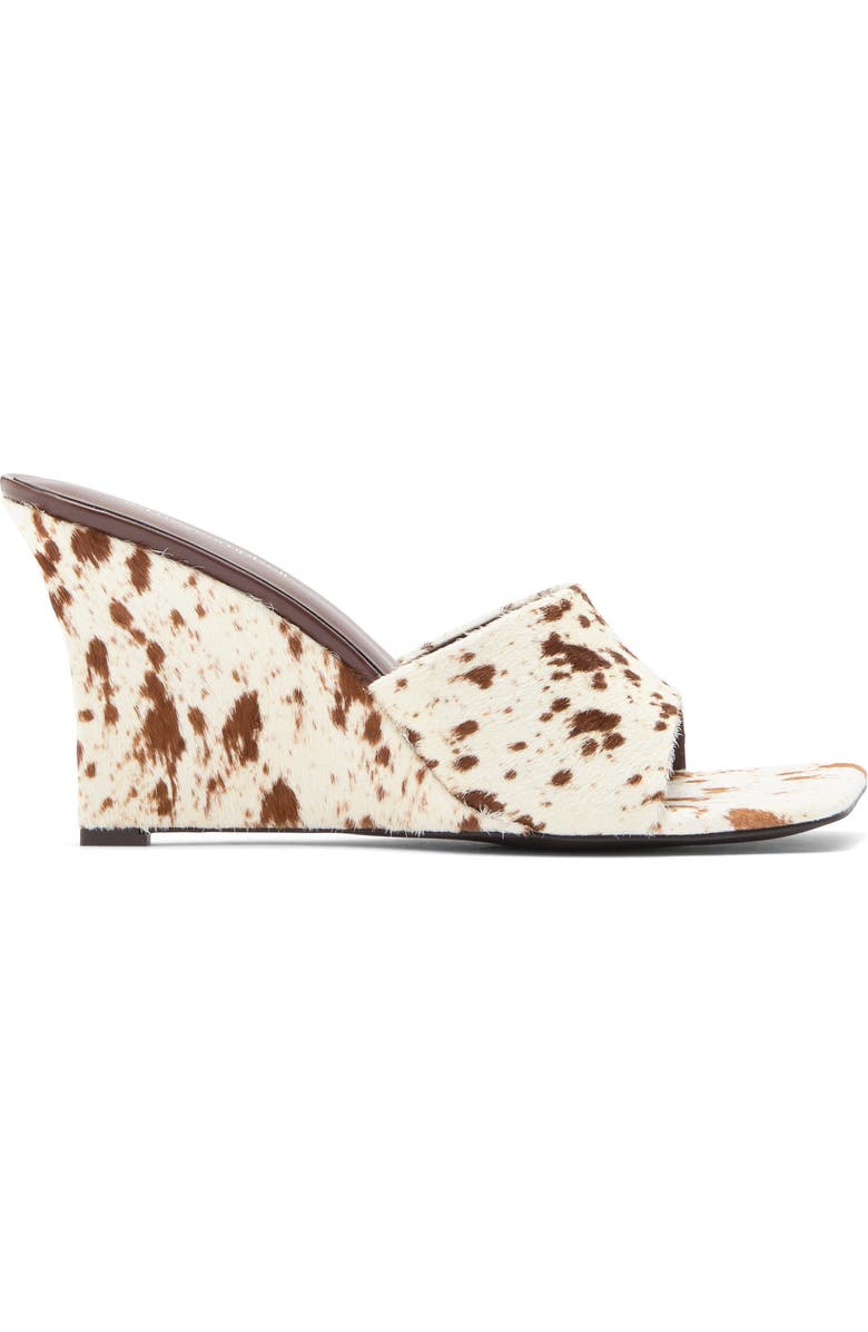 Jeffrey Campbell Capital F Genuine Calf Hair Wedge Sandal, Alternate, color,