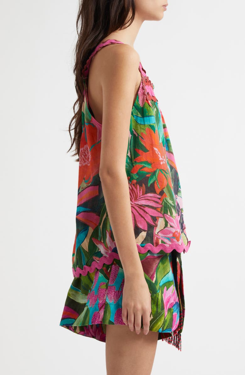 FARM Rio Jardin De Reve Cotton Camisole, Alternate, color,