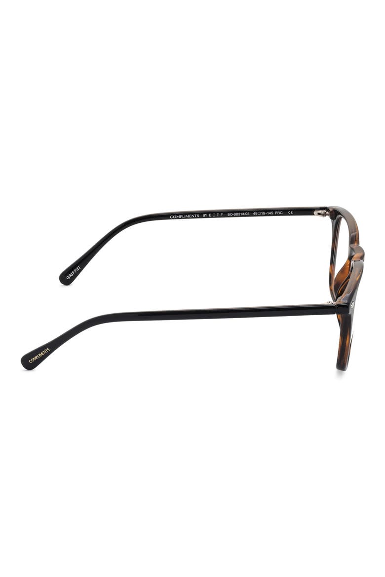 Griffin Blue Light Blocking Reading Glasses, Alternate, color, BLACK TORTOISE