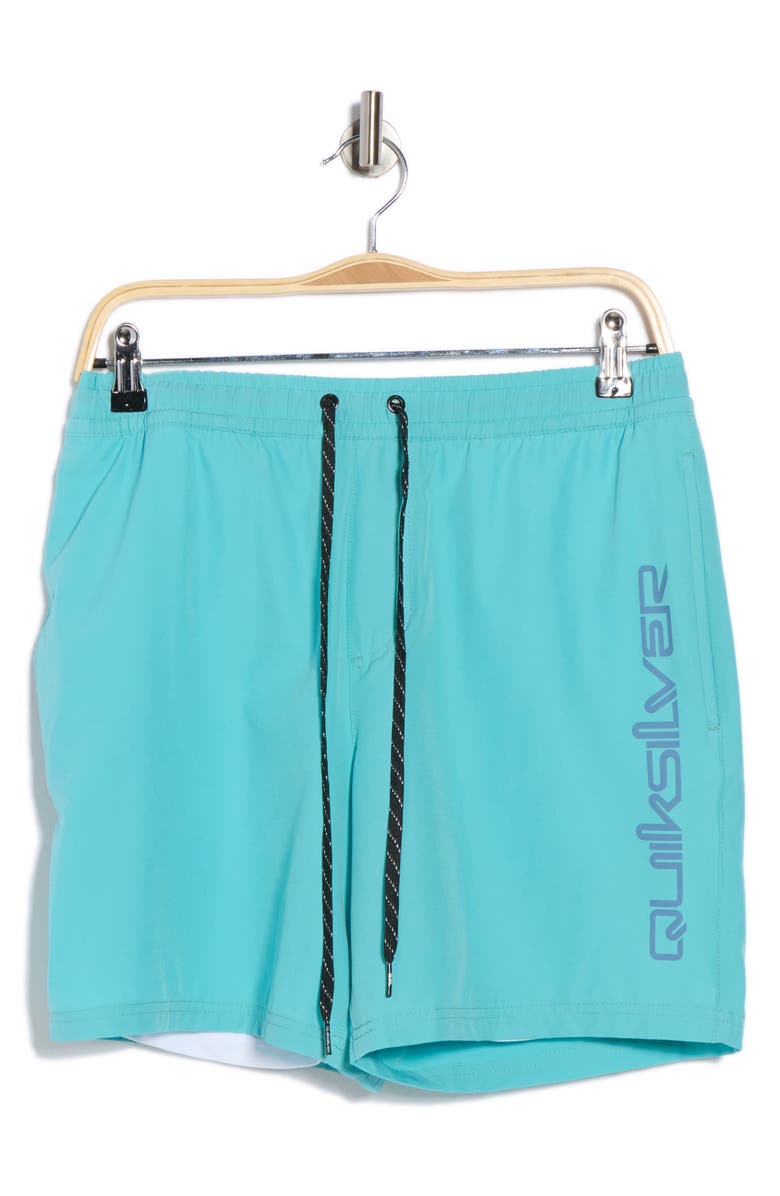 Quiksilver Solid Volley Swim Shorts, Alternate, color, Marine