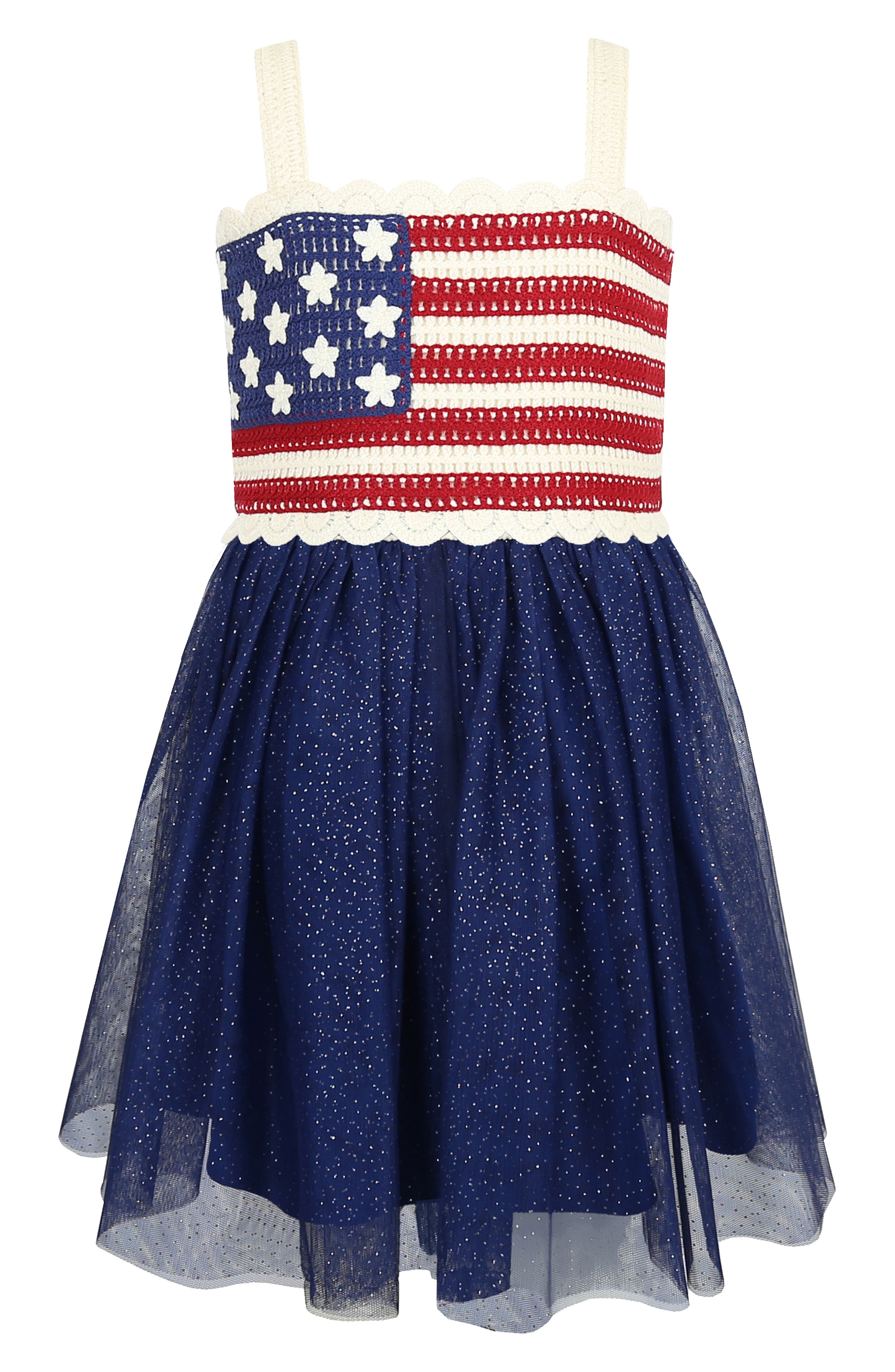 Zunie Kids' Crochet Flag Dress