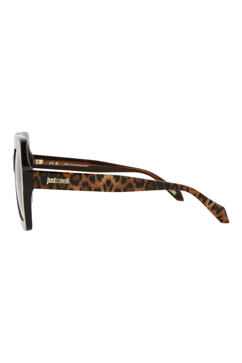 53mm Square Sunglasses, Alternate, color, BROWN BROWN BROWN