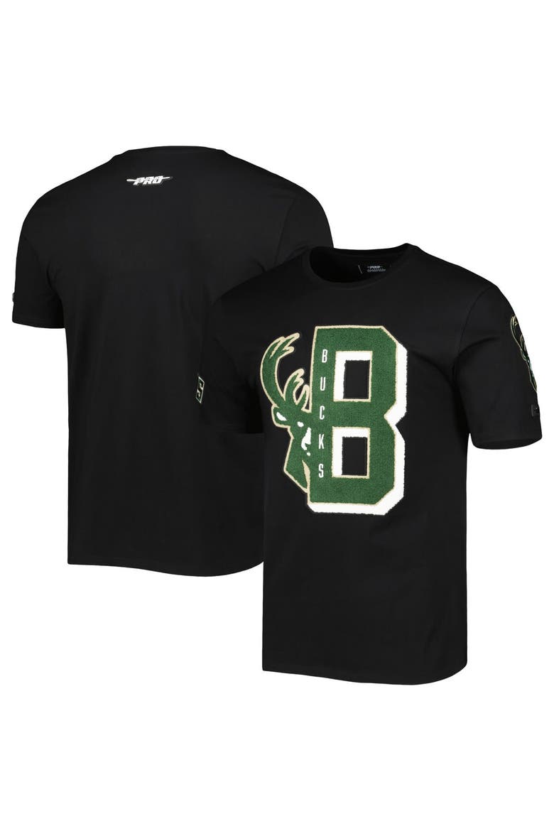 Men's Pro Standard Black Milwaukee Bucks Mash Up Capsule T-Shirt, Main, color, Black