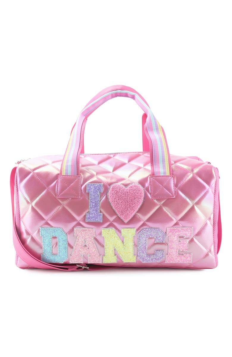 OMG Accessories Kids' Dance Quilted Duffle Bag, Main, color, 