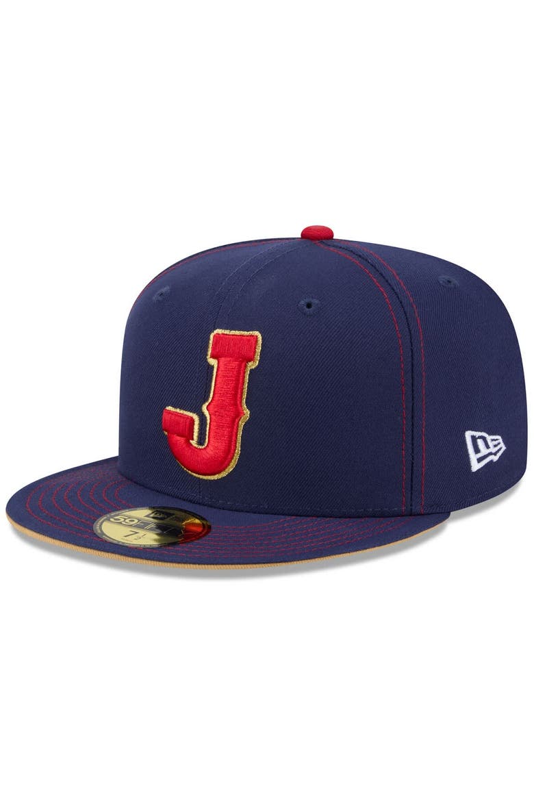 Men's New Era  Navy Japan Baseball 2026 World Baseball Classic 59FIFTY Fitted Hat, Alternate, color, Navy
