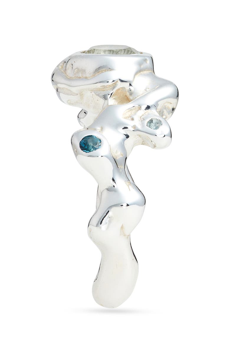 FARIS Caldera Green Amethyst Ring, Alternate, color, Silver/ Green Amethyst