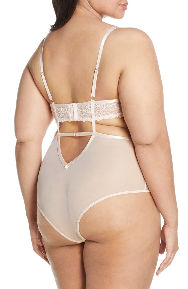 Oh La La Cheri Violetta Underwire Teddy, Alternate, color,