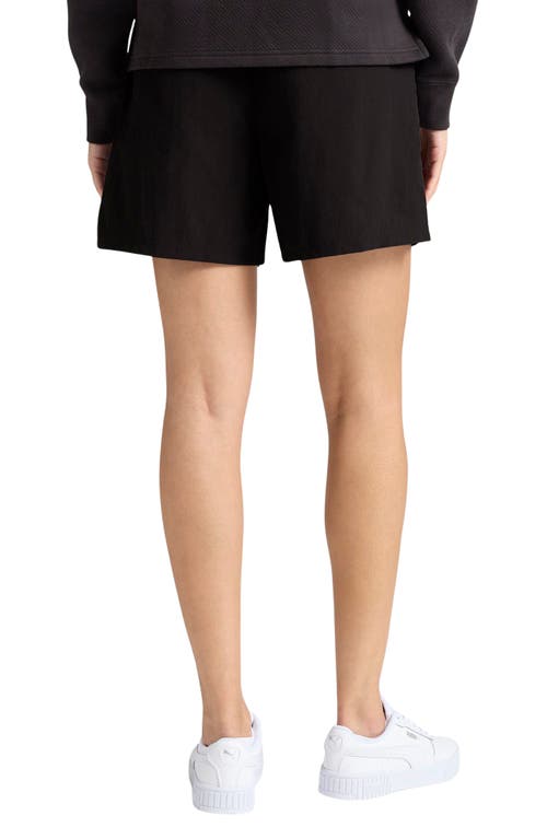Puma Essential Pintuck Shorts In Black