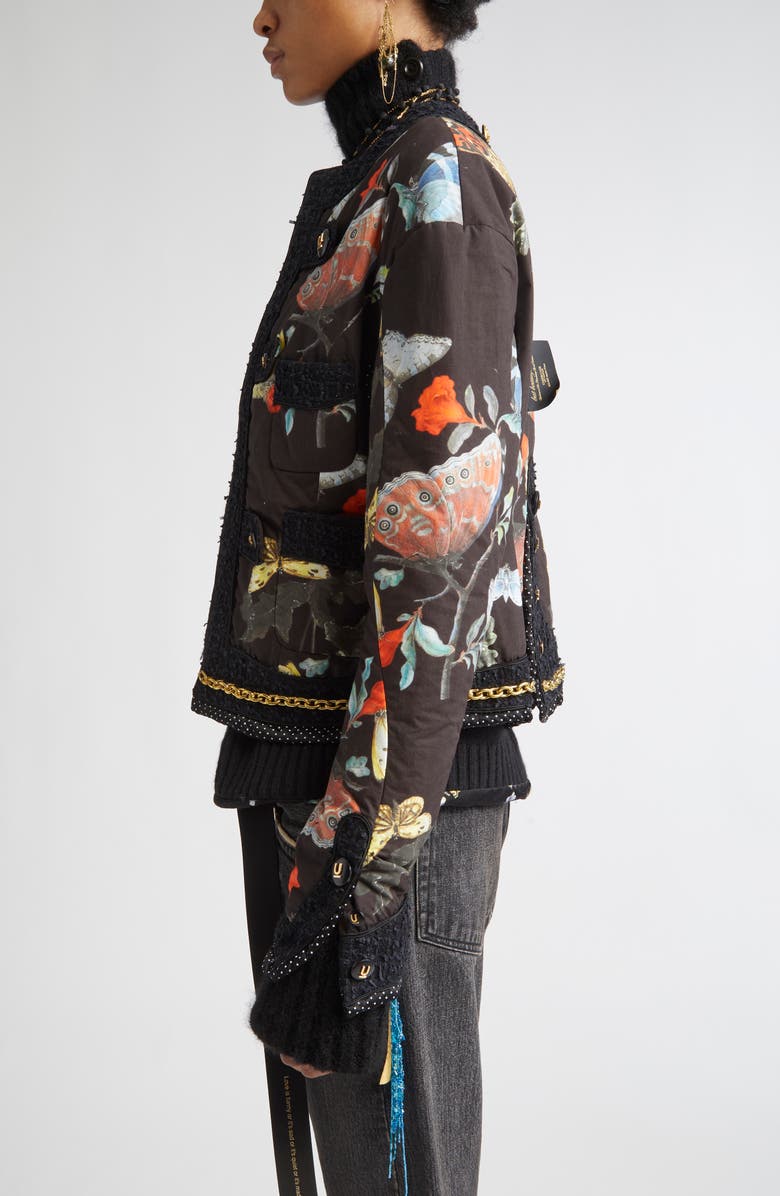 Undercover Padded Mixed Media Jacket, Alternate, color, Black Base