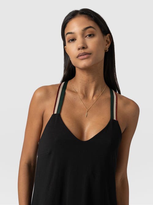 Saint And Sofia Saint + Sofia Sunset Dress Black In Black