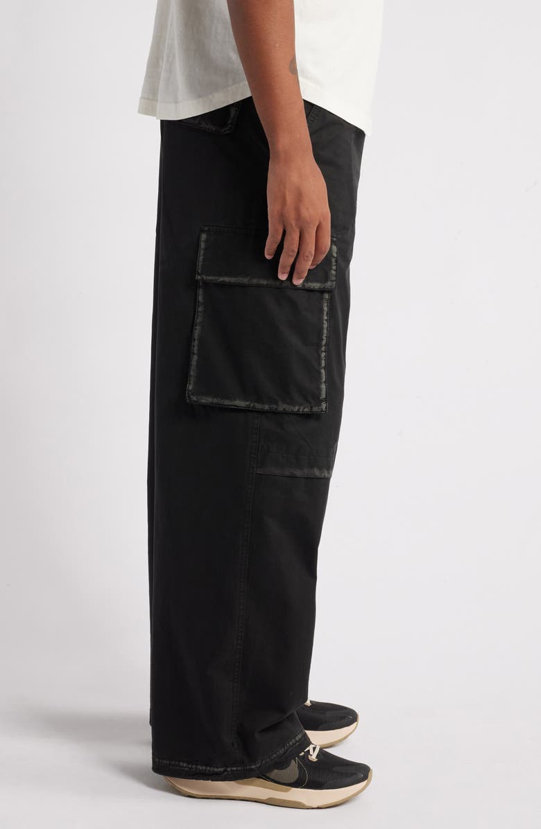 BOILER ROOM Worn Seam Cargo Pants, Alternate, color, Worn Black