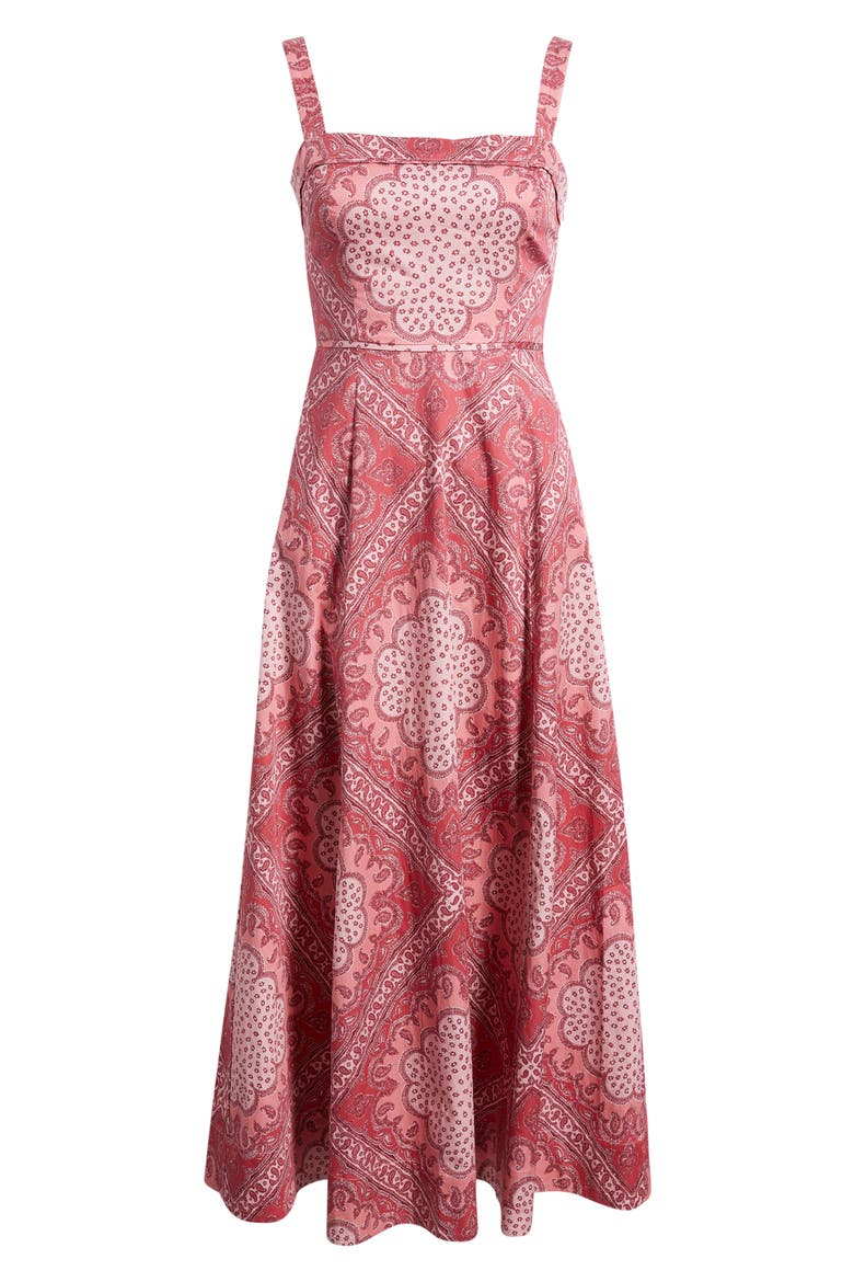 The Ezra Print Sleeveless Maxi Dress, Alternate, color, PAISLEY SCARF BERRY