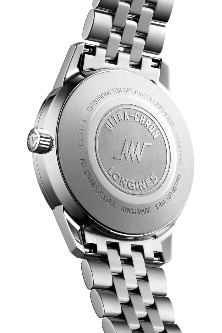 Ultra-Chron Automatic Bracelet Watch, 37mm, Alternate, color, SILVER