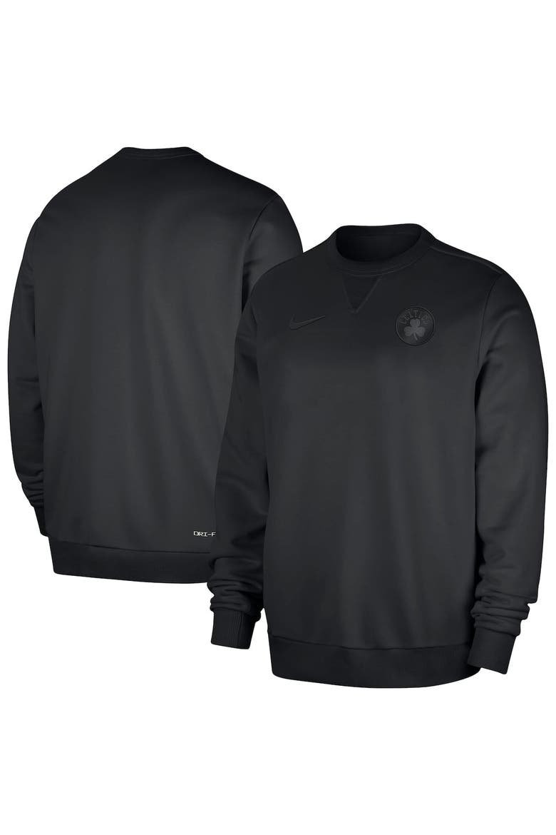 Men's Nike  Black Boston Celtics Authentic Standard Issue Travel Performance Pullover Sweatshirt, Alternate, color, Black