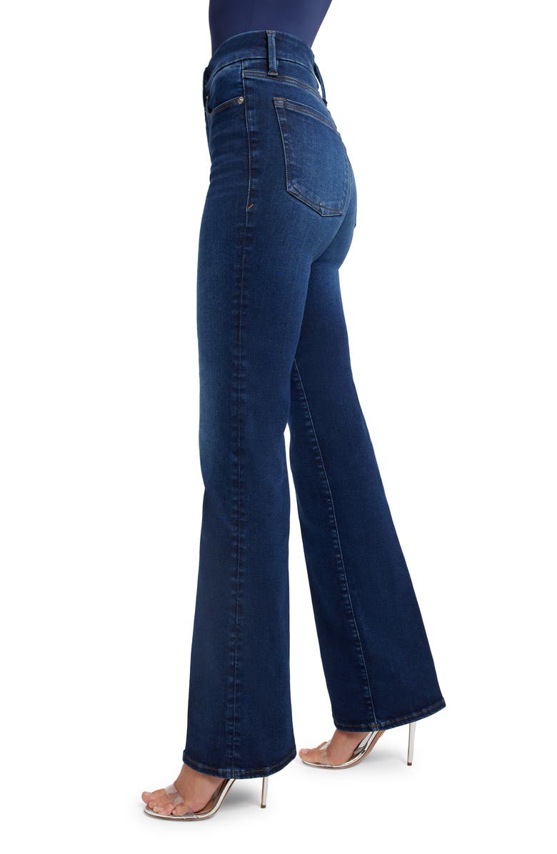Good American Always Fits Good Classic High Waist Bootcut Jeans, Alternate, color,