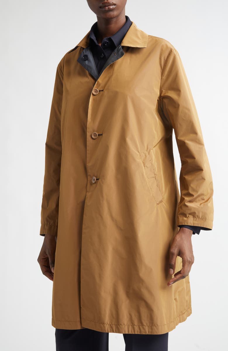 Herno Techno Reversible Taffeta Jacket, Alternate, color, 9257 Navy To Camel