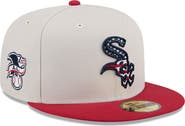 New Era Men's New Era  Khaki/Red Chicago White Sox 2024 Fourth of July 59FIFTY Fitted Hat