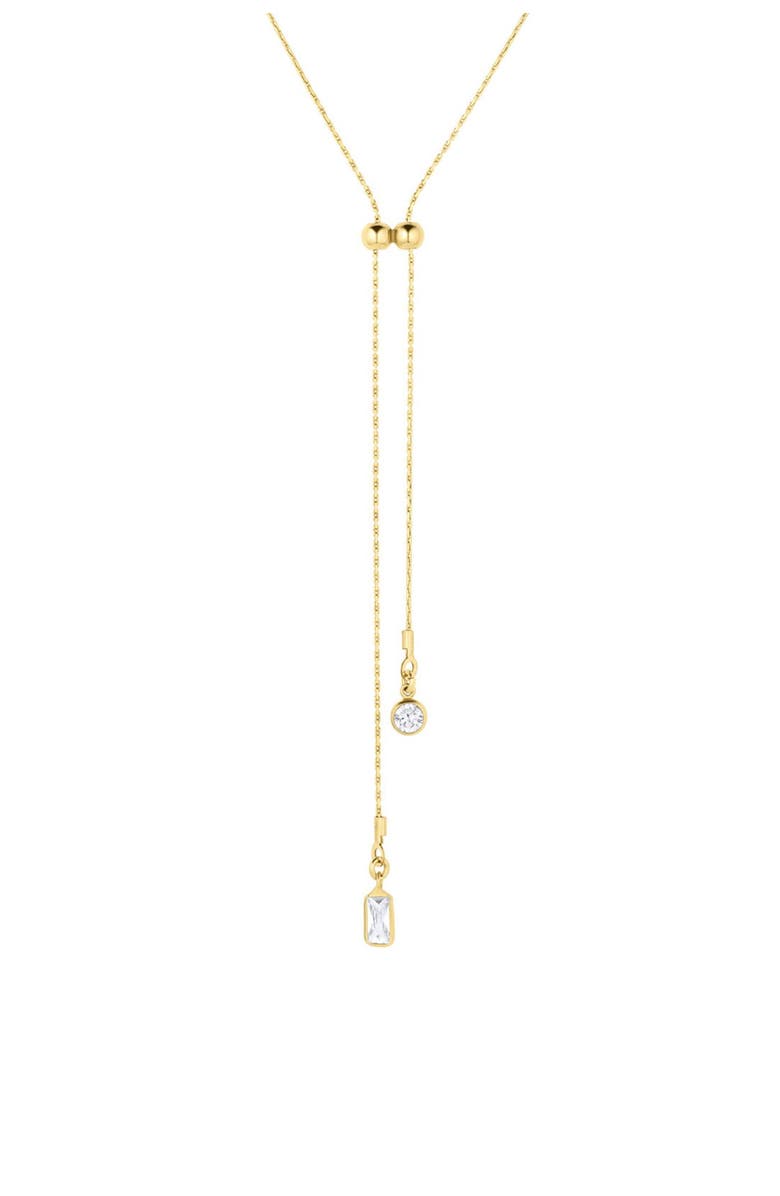 Set & Stones Zoey Lariat Necklace, Main, color, Gold