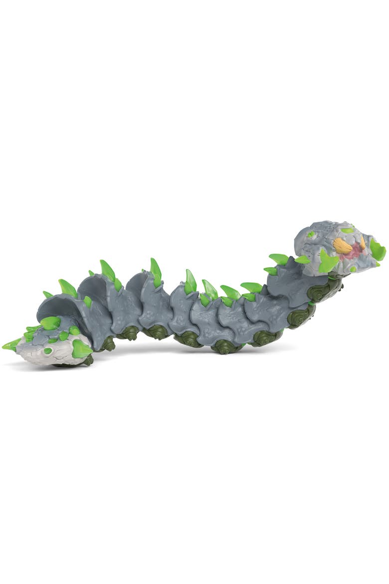 Eldrador Creatures, Stone Worm, 11 Inch Movable Bug Figurine, Kids 6+, Alternate, color, Multicolored