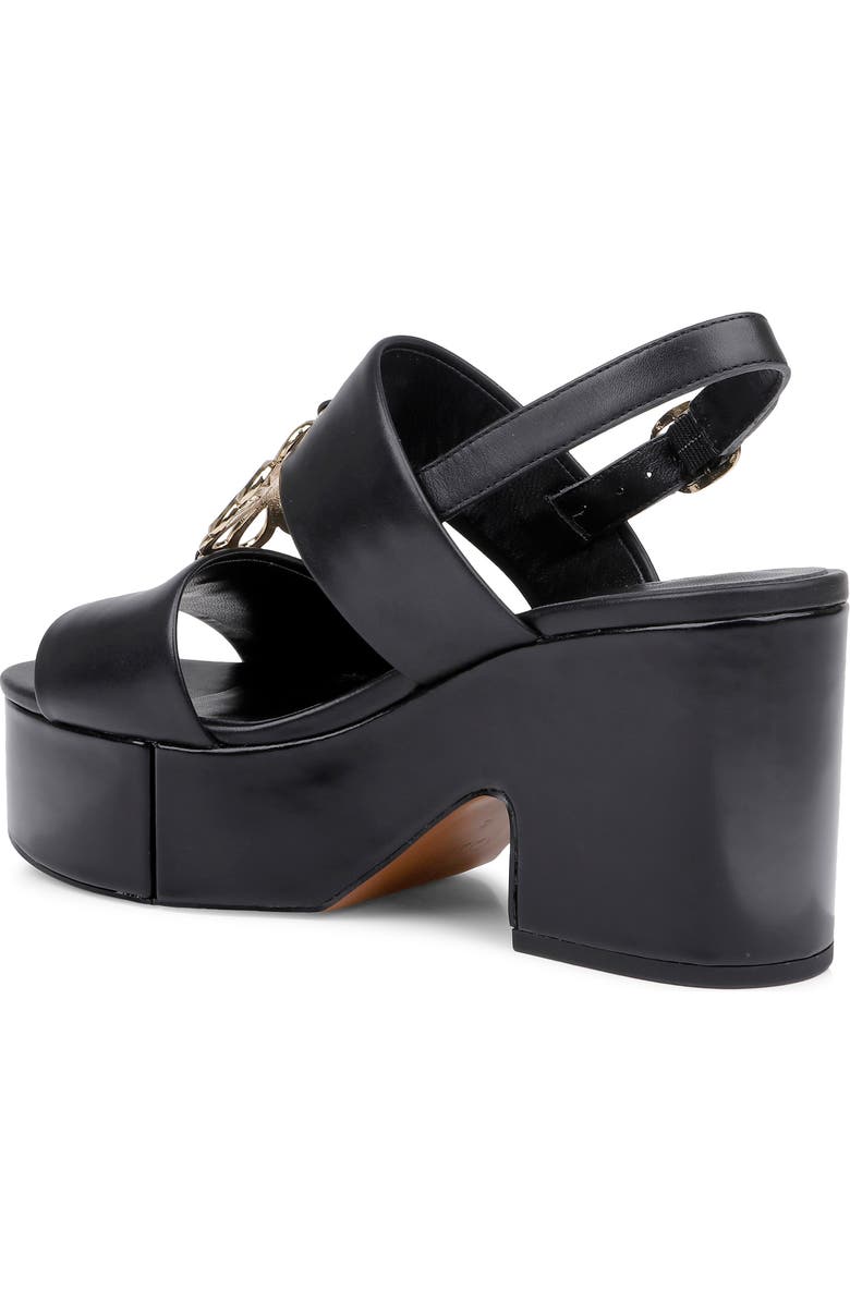 CLERAE Coraj Platform Sandal, Alternate, color, Black Leather
