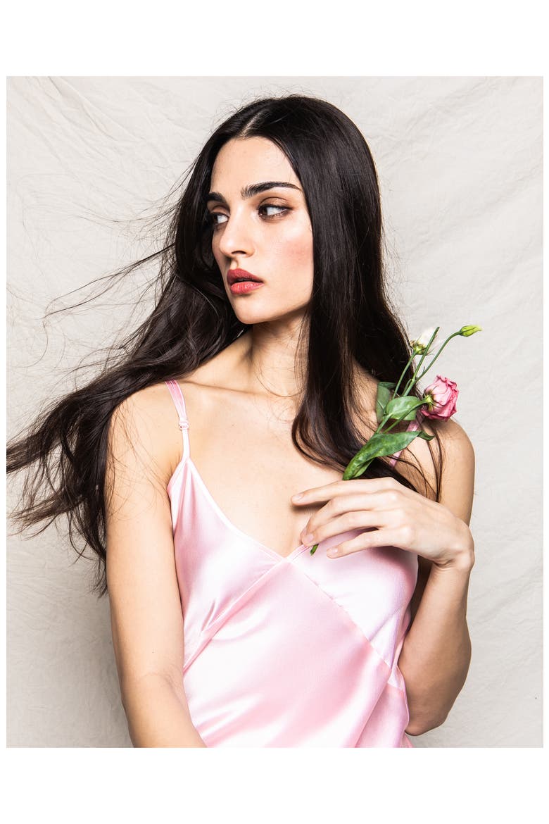 Silk Nightgown, Alternate, color, PINK