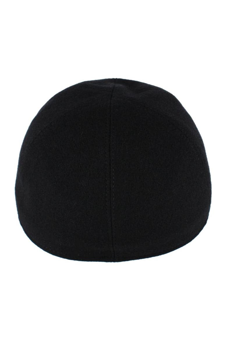 Men's Classic Wool Baseball Earflap Cap, Alternate, color, Black